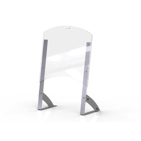 Rosseto Serving Solutions Avant Guarde Shield + Serve 24” Clear Buffet Sneeze Guard with 15" Tall Pass Through, 1 EA - AG206