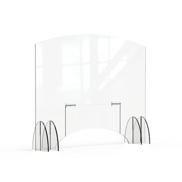 Rosseto Serving Solutions Avant Guarde 48x40 Acrylic Sneeze Guard with Pass-Through Door, 1 EA - AG020