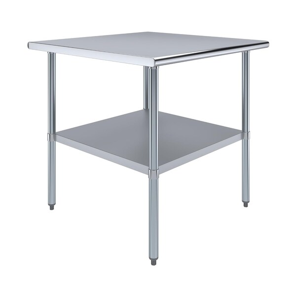 Amgood 36 in. x 36 in. Stainless Steel Table - WT-3636-Z