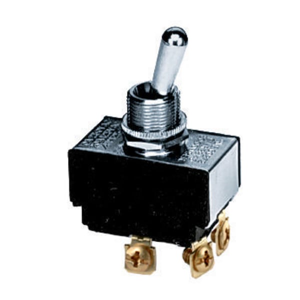 Dispositivos eléctricos Hubbell Wiring Device-Kellems de grado comercial, interruptores montados en panel y especializados, interruptores de asa de murciélago, doble polo de un solo tiro 10A 250V/10A 125V, terminales de pala - HBL21SP