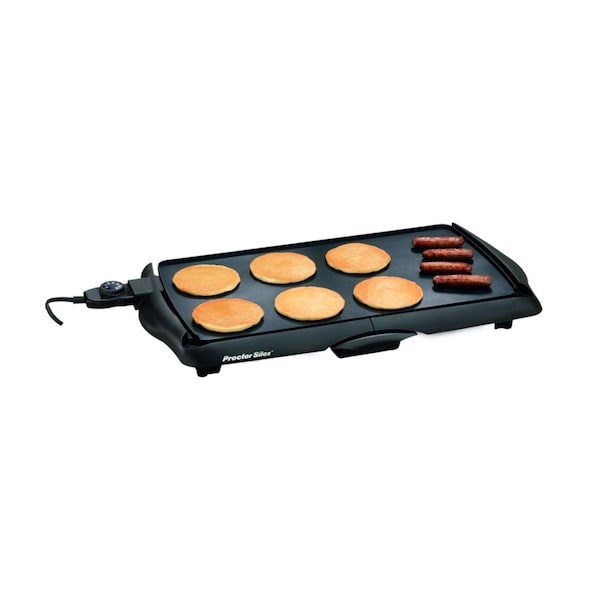 Proctor-Silex Proctor Silex Black Plastic Nonstick Surface Electric Griddle 200 sq in - 38513PS