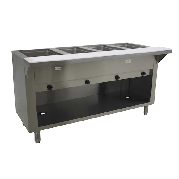 Advance Tabco Hot Food Table natural gas 62-7/16 in.W x 30-5/8 in.D x 34-3/8 in.H - HF-4G-NAT-BS