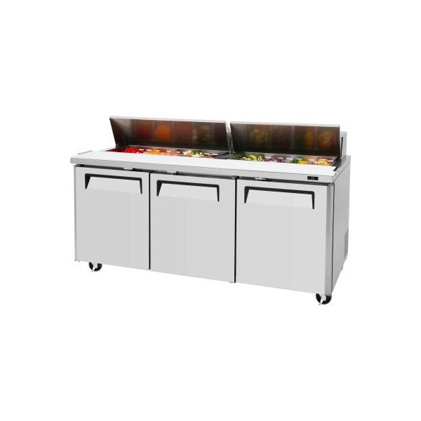 Turbo Air Turbo Air MST-72 M3 Series - Sandwich/Salad Table 72-2/3"W - 3 Door - MST-72-N