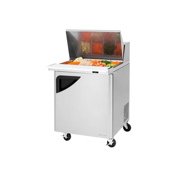 Turbo Air Turbo Air TST-28SD-12 Super Deluxe Series - Mega Top Sandwich/Salad Table 27-1/2"W - 1 Door - TST-28SD-12-N