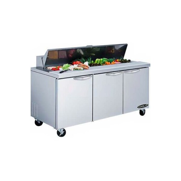 Mvp Group Corporation Kool-It Salad Table 72" 3 Door - KST-72-3