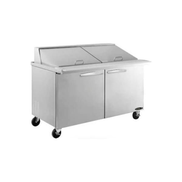 Mvp Group Corporation Kool-It Salad Table 60" 2 Door - Megatop - KSTM-60-2