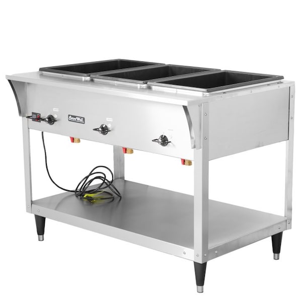 Vollrath Co Vollrath ServeWell Sl Hot Food Table, 3-Well, 12 Amp - 38203