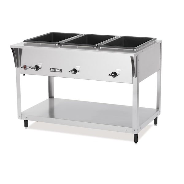 Vollrath Co Vollrath ServeWell Sl Hot Food Table, 3-Well, 12 Amp - 38203