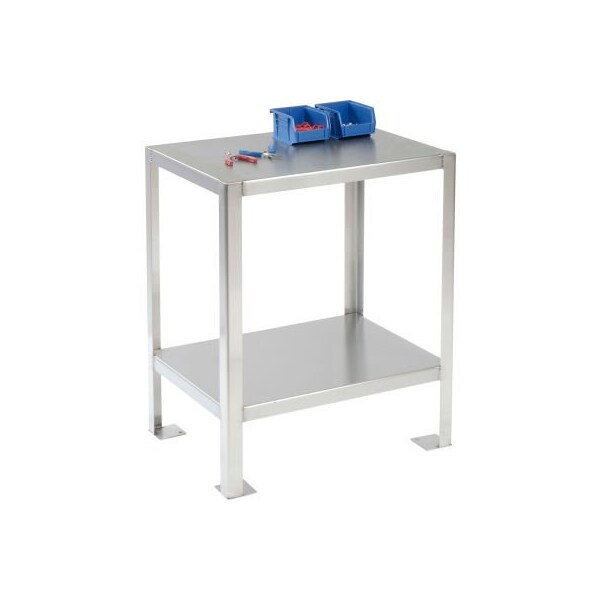 Jamco Jamco Machine Stand W/ Angled Leg, 16 Ga 430 Stainless Steel Top, 24"W x 18"D - XW124QQ