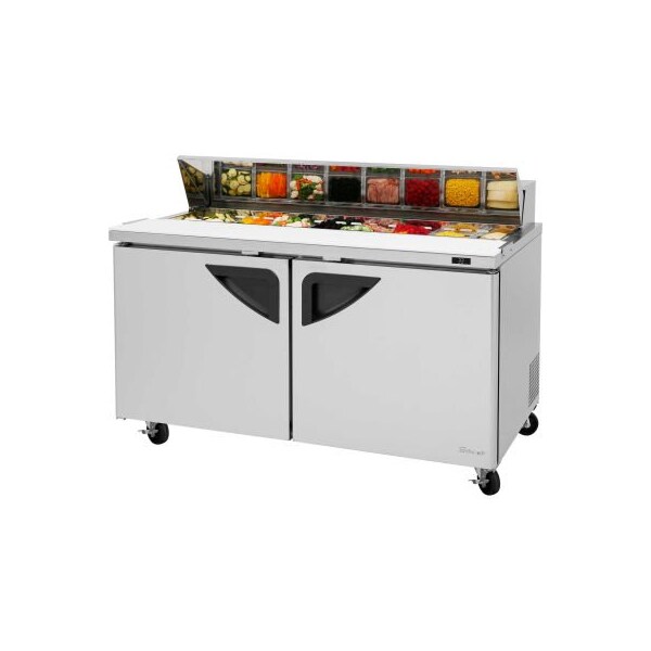 Turbo Air Super Deluxe Series - Sandwich/Salad Table 60-1/4"W - 2 Door - TST-60SD-N