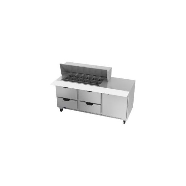 Beverage-Air Beverage AirÂ Food Prep Tables Sped72 Elite Series Mega Top W/ Drawers, 72"W - SPED72HC-18M-4