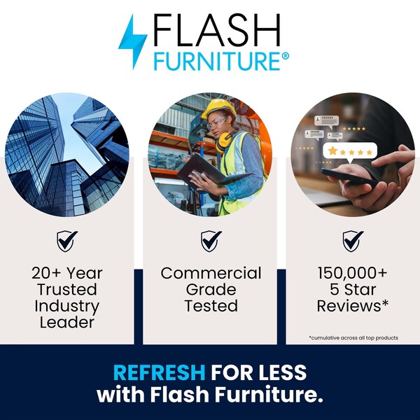 Flash Furniture Reese Work Table, 18 Gauge Stainless Steel Top Shelf, Undershelf and 4 Casters w/2 Locking - NH-WT-2460-CAS-GG