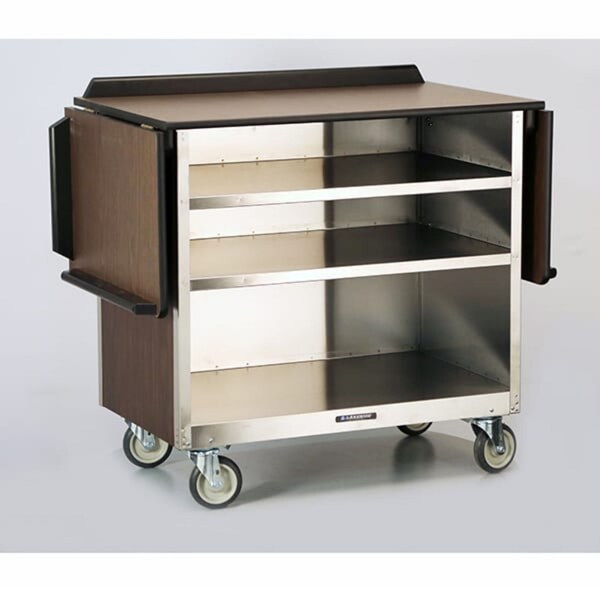 Lakeside Beverage Service Cart w/Drop Leaves; 22-1/2"x72"(Leaves Up) - 675