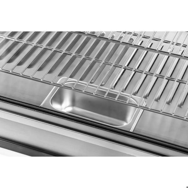 Koolmore 48 in. Glass Countertop Display Warmer, 6.5 cu. ft. in Stainless Steel - HDC-6C-SS