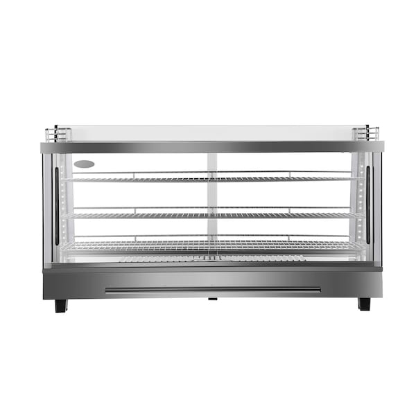 Koolmore 48 in. Glass Countertop Display Warmer, 6.5 cu. ft. in Stainless Steel - HDC-6C-SS