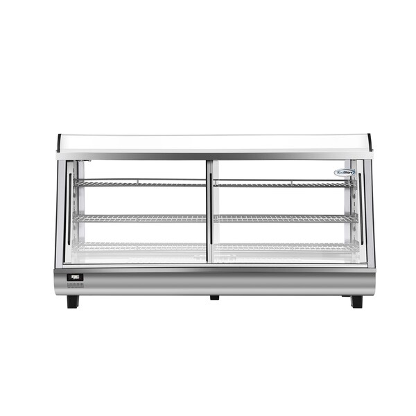 Koolmore 48 in. Glass Countertop Display Warmer, 6.5 cu. ft. in Stainless Steel - HDC-6C-SS