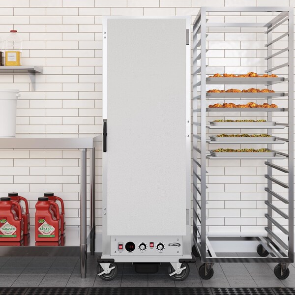 Koolmore 33 in. Commercial Insulated Heated Holding/Proofing Cabinet with Wire Racks and Solid Door - KM-CHP36-WISS