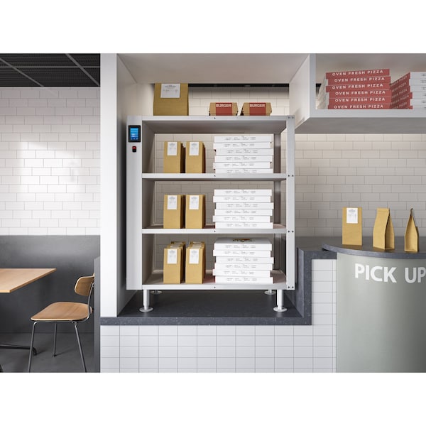 Koolmore Four-Shelve Commercial Take Out Warmer Cabinet with Touch Screen in Stainless-Steel, UL - KM-WSC-T4