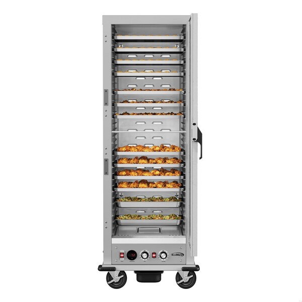 Koolmore 33 in. Commercial Insulated Heated Holding/Proofing Cabinet with 35-Pan Capacity and Solid Door - KM-CHP36-SISS