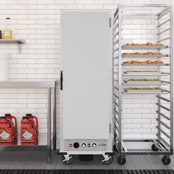 Koolmore 33 in. Commercial Insulated Heated Holding/Proofing Cabinet with 35-Pan Capacity and Solid Door - KM-CHP36-SISS