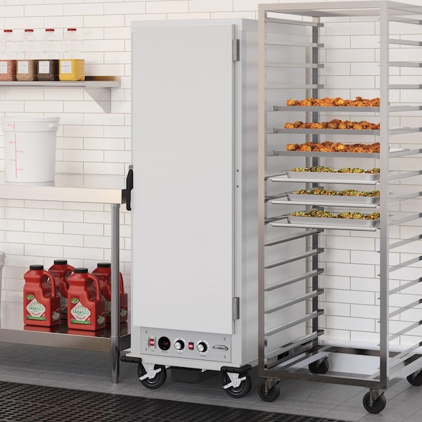 Koolmore 33 in. Commercial Insulated Heated Holding/Proofing Cabinet with 35-Pan Capacity and Solid Door - KM-CHP36-SISS