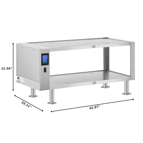 Koolmore Two-Shelve Commercial Take Out Warmer Cabinet with Touch Screen in Stainless-Steel, UL - KM-WSC-T2
