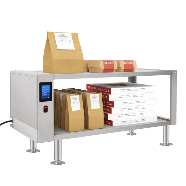 Koolmore Two-Shelve Commercial Take Out Warmer Cabinet with Touch Screen in Stainless-Steel, UL - KM-WSC-T2