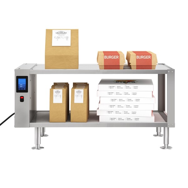 Koolmore Two-Shelve Commercial Take Out Warmer Cabinet with Touch Screen in Stainless-Steel, UL - KM-WSC-T2