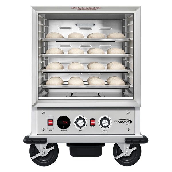 Koolmore 33 in. Commercial Non-Insulated Half Size Heated Holding/Proofing Cabinet 11-Pan Capacity - KM-CHP12-SNGL