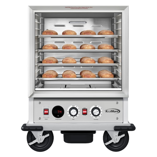 Koolmore 33 in. Commercial Non-Insulated Half Size Heated Holding/Proofing Cabinet 11-Pan Capacity - KM-CHP12-SNGL