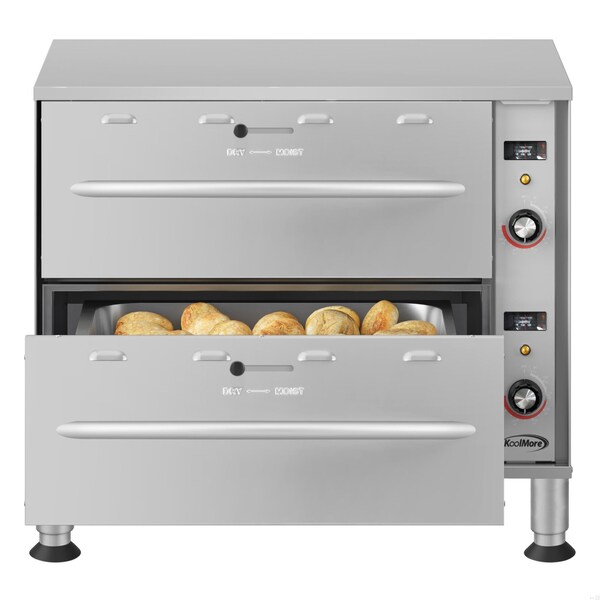 Koolmore Two-Drawer Commercial Free Standing Warming Drawers in Stainless-Steel KM-WD-M2 - KM-WD-M2
