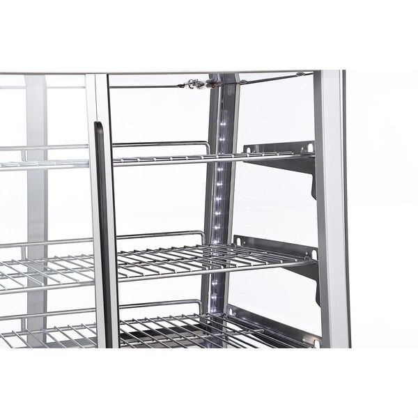Koolmore 26 in. Glass Countertop Display Warmer, 3.4 cu. ft. in Stainless Steel - HDC-3C-SS