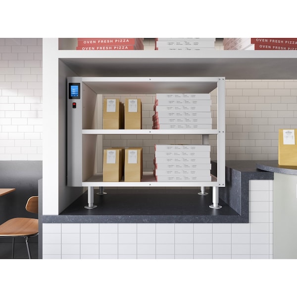 Koolmore Three-Shelve Commercial Take Out Warmer Cabinet with Touch Screen in Stainless-Steel, UL - KM-WSC-T3