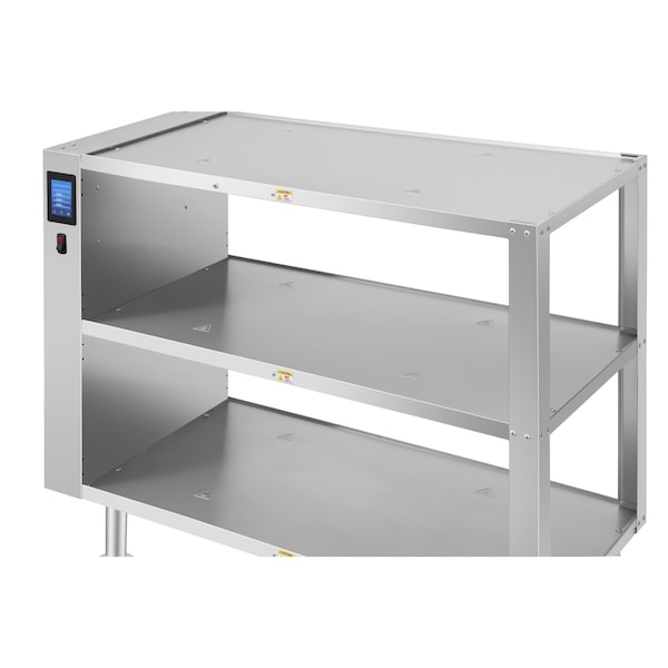 Koolmore Three-Shelve Commercial Take Out Warmer Cabinet with Touch Screen in Stainless-Steel, UL - KM-WSC-T3