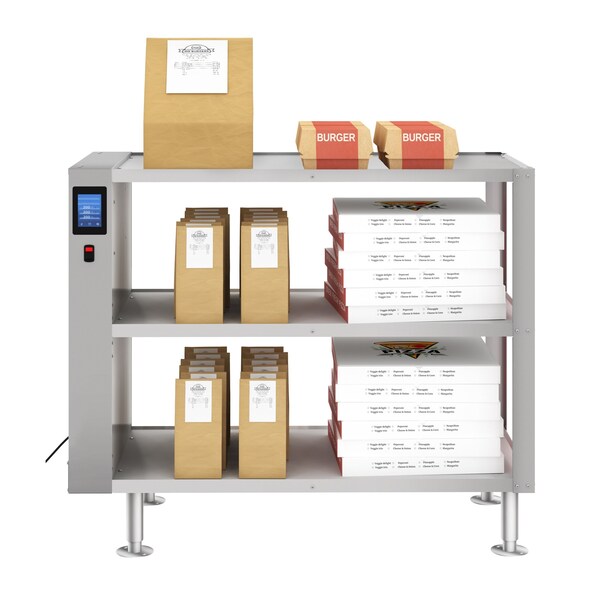 Koolmore Three-Shelve Commercial Take Out Warmer Cabinet with Touch Screen in Stainless-Steel, UL - KM-WSC-T3