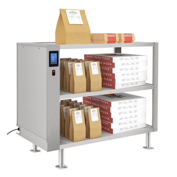 Koolmore Three-Shelve Commercial Take Out Warmer Cabinet with Touch Screen in Stainless-Steel, UL - KM-WSC-T3