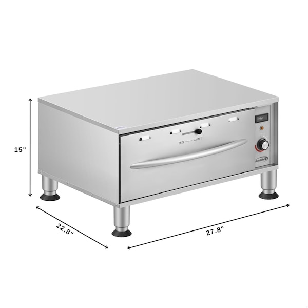 Koolmore One-Drawer Commercial Free Standing Warming Drawer in Stainless-Steel, UL and NSF Listed KM-WD-M1 - KM-WD-M1