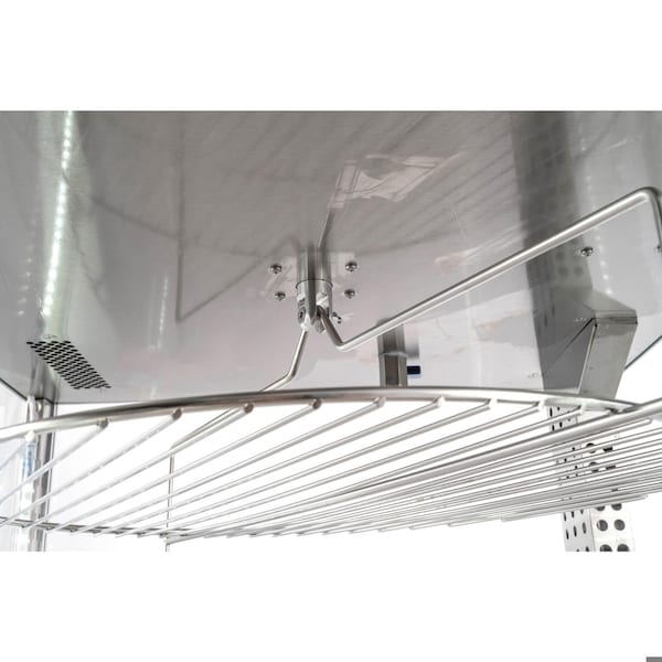 Koolmore 24 in. Commercial Pizza Display Warmer for 18 in. Pies with 4 Rotating Racks in Stainless-Steel - KM-HPD4-18