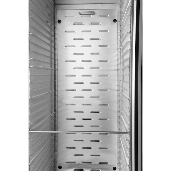 Koolmore 33 in. Commercial Non-Insulated Heated Holding Cabinet w/ 35-Pan Capacity and Glass Door in Silver - KM-CH36-SNGL