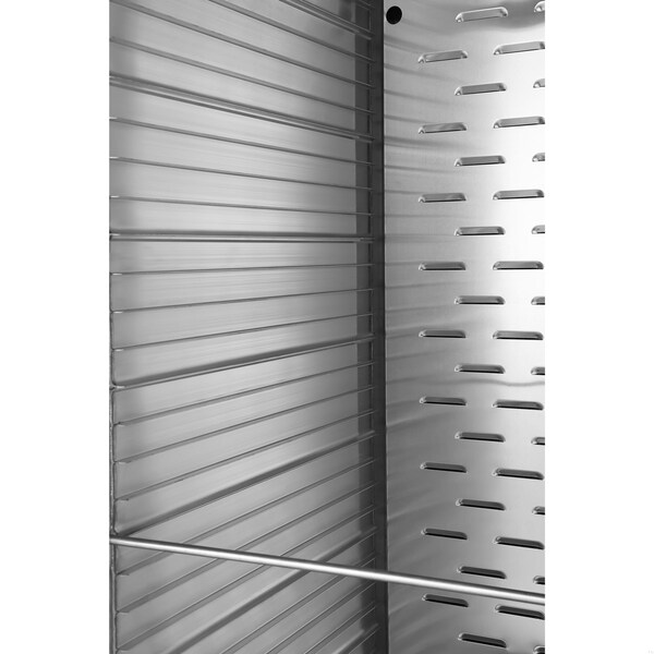 Koolmore 33 in. Commercial Non-Insulated Heated Holding Cabinet w/ 35-Pan Capacity and Glass Door in Silver - KM-CH36-SNGL