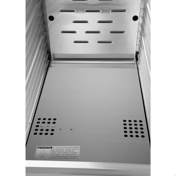 Koolmore 33 in. Commercial Non-Insulated Heated Holding Cabinet w/ 35-Pan Capacity and Glass Door in Silver - KM-CH36-SNGL