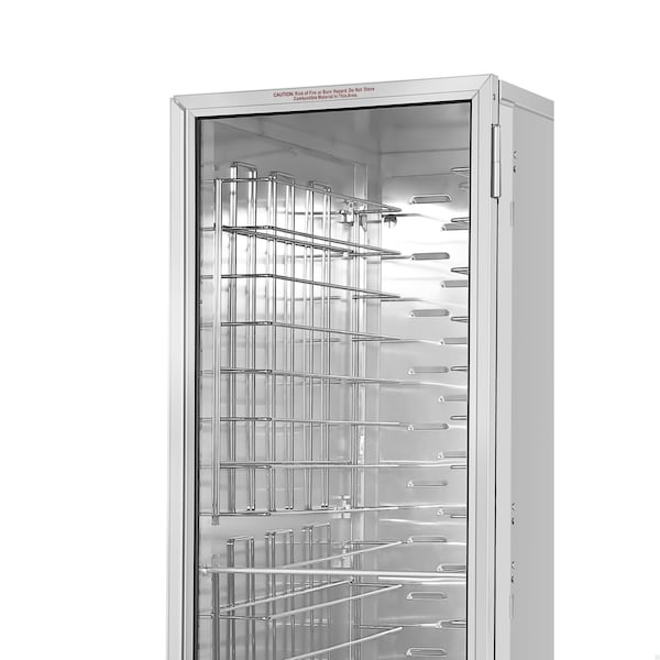 Koolmore 33 in. Commercial Non-Insulated Heated Holding Cabinet with Wire Racks and Glass Door in Silver - KM-CH36-WNGL