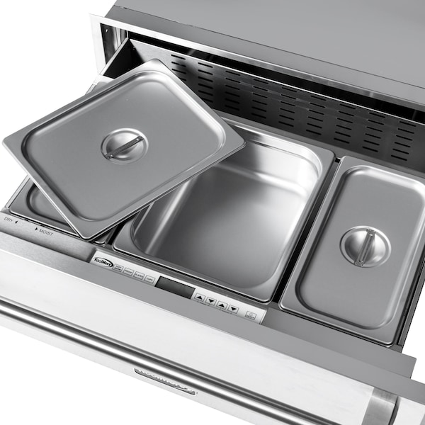 Koolmore 30 in. Warming Drawer with Three Compartments in Stainless-Steel KM-RWD-30SS - KM-RWD-30SS