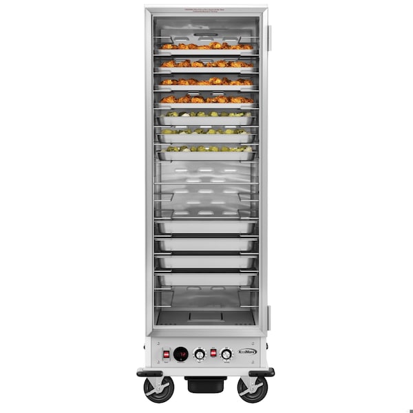 Koolmore 33 in. Commercial Non-Insulated Heated Holding/Proofing Cabinet with Glass Door and Wire Racks - KM-CHP36-WNGL