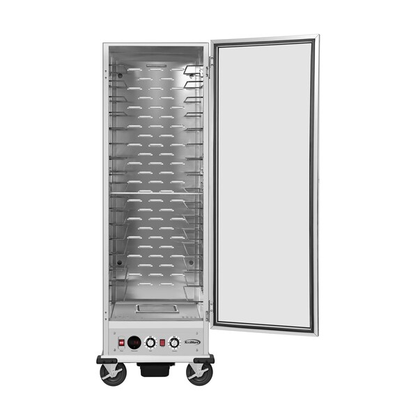 Koolmore 33 in. Commercial Non-Insulated Heated Holding/Proofing Cabinet with Glass Door and Wire Racks - KM-CHP36-WNGL