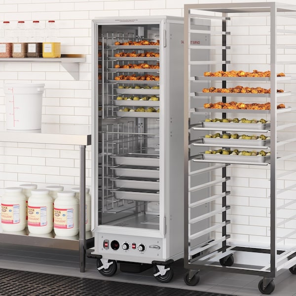Koolmore 33 in. Commercial Non-Insulated Heated Holding/Proofing Cabinet with Glass Door and Wire Racks - KM-CHP36-WNGL