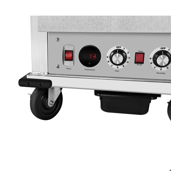 Koolmore 33 in. Commercial Insulated Heated Holding/Proofing Cabinet with Wire Racks and Solid Dutch Doors - KM-CHP36-WIDD