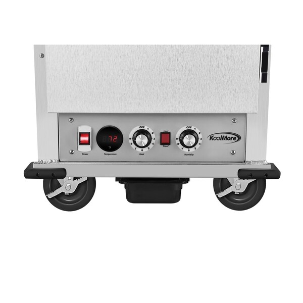 Koolmore 33 in. Commercial Insulated Heated Holding/Proofing Cabinet with Wire Racks and Solid Dutch Doors - KM-CHP36-WIDD