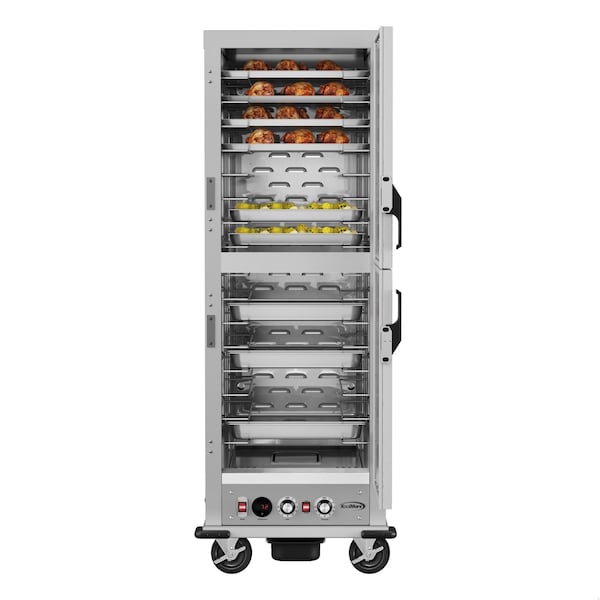 Koolmore 33 in. Commercial Insulated Heated Holding/Proofing Cabinet with Wire Racks and Solid Dutch Doors - KM-CHP36-WIDD