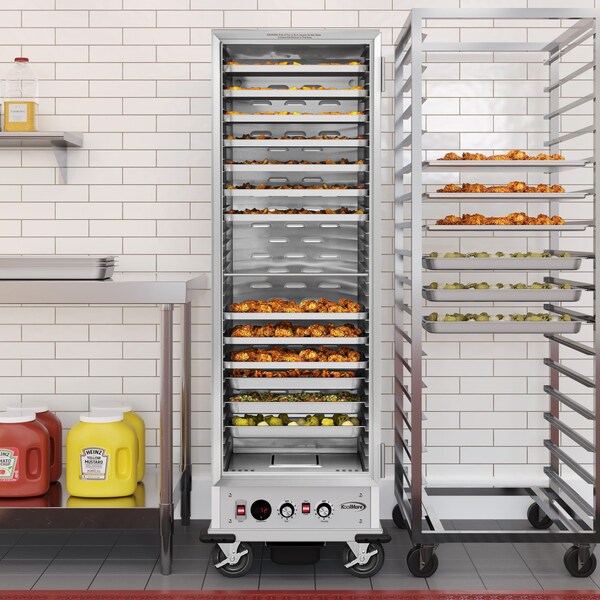 Koolmore 33 in. Commercial Insulated Heated Holding/Proofing Cabinet with Glass Door and 35-Pan Capacity - KM-CHP36-SIGL